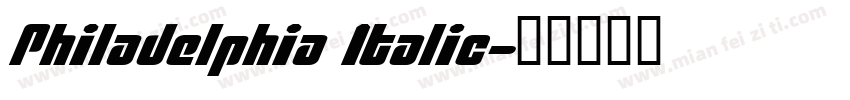 Philadelphia Italic字体转换